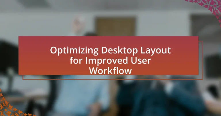 Optimizing Desktop Layout for Improved User Workflow
