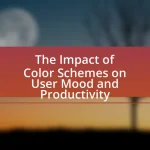 The Impact of Color Schemes on User Mood and Productivity