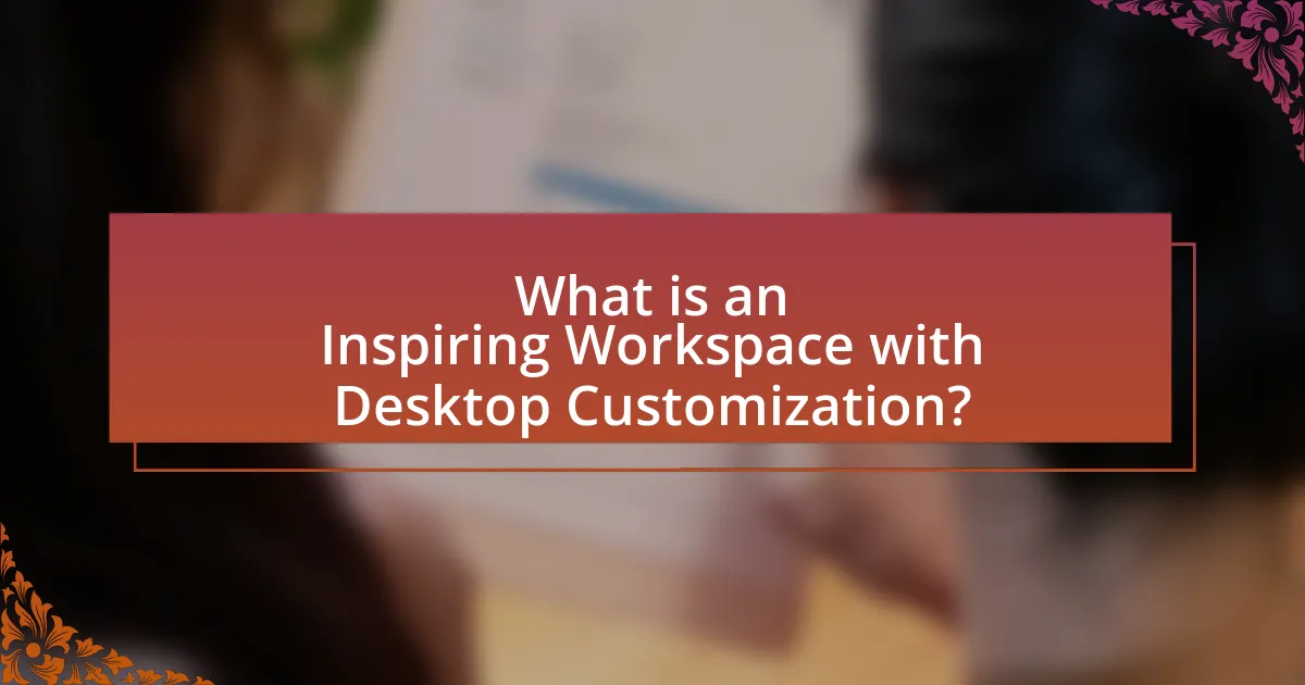 What is an Inspiring Workspace with Desktop Customization?